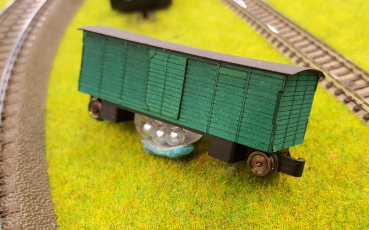 Wagenaufbau für den Schienenreinigungswagen Spur N