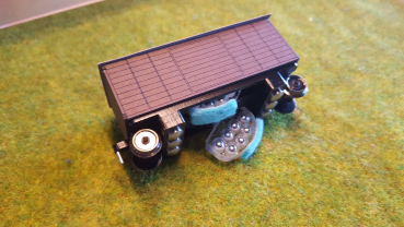 Preview: Wagenaufbau für den Schienenreinigungswagen Spur TT /H0m