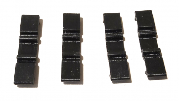 Paket 4x Auflagen Spur H0 für nicht angetriebene Achsen