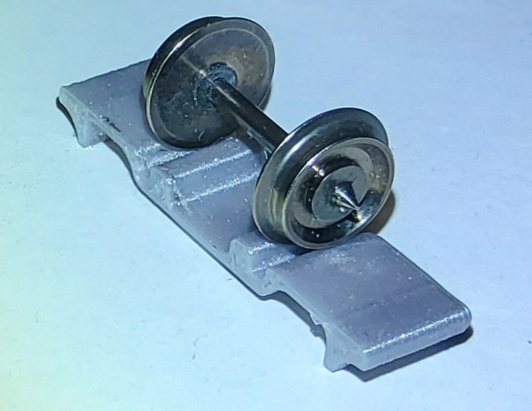 Paket 4x Auflagen Spur H0 für nicht angetriebene Achsen