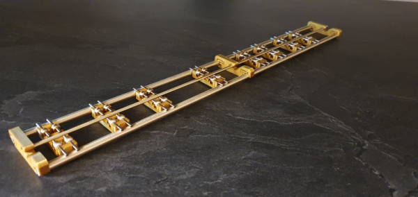 Sondermodell *Gold Edition* Rollenstand Spur H0 415 mm und 8 Laufkatzen